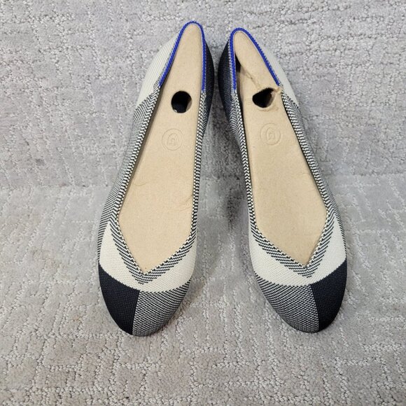 Rothy's The Flat Captoe Black Round Toe Shoes Women's Size US 6, 8 - Picture 4 of 12